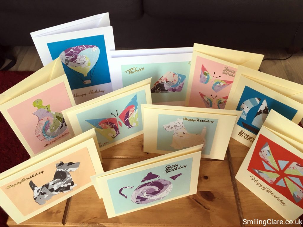 A Selection of Iris-Folded Cards